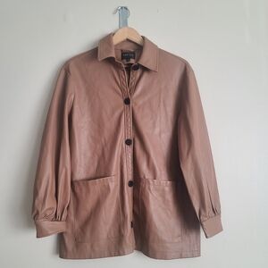 Truth faux leather shacket size m